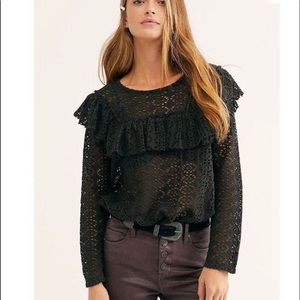 Free People Feel The Love Crochet Top NWT